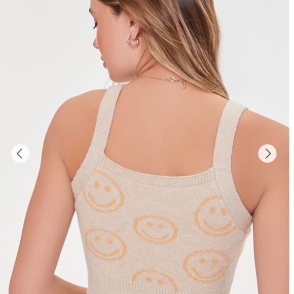 Happy Face Cropped Cami - Picture 5 of 5